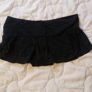 Liz Lange Maternity black swim skirt bottom large